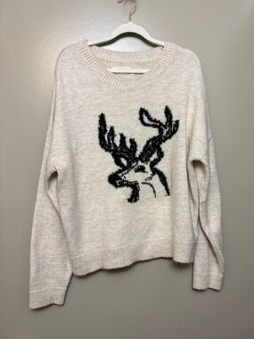 Anthropologie Oh Deer Sweater size Large